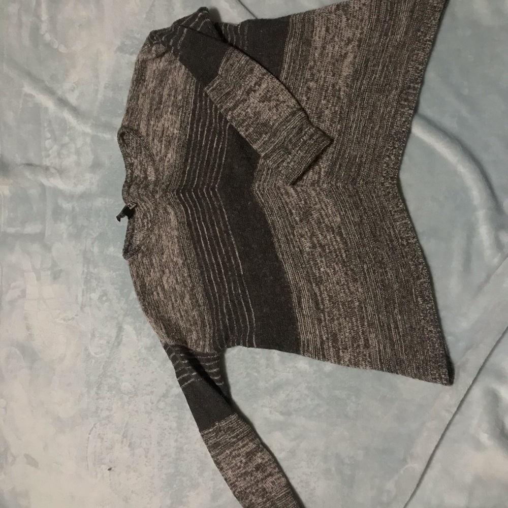 Express black and gray knit sweater